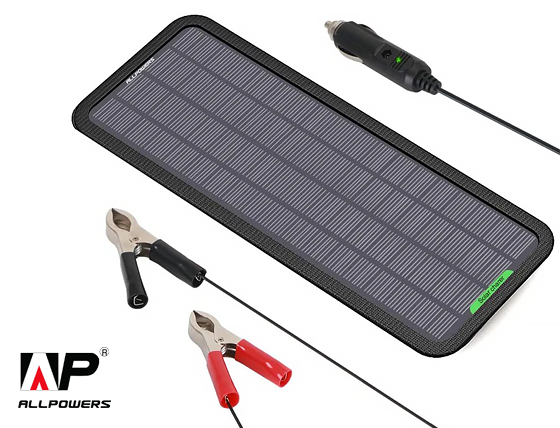 ALLPOWERS: 7.5W Solar Car Battery Charger